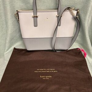 Kate Spade Light Gray Satchel Bag — Like New